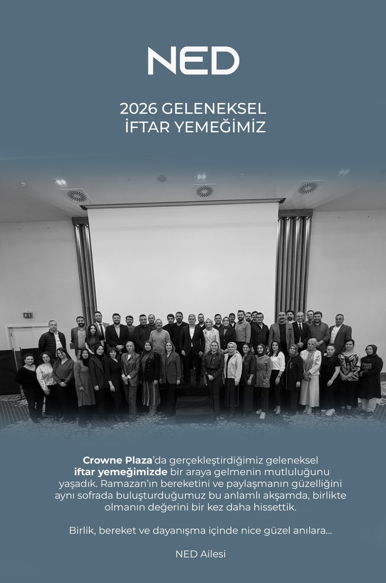 nedprojeler's tweet photo. Crowne Plaza’da gerçekleştirdiğimiz geleneksel iftar yemeğimizde bir araya gelmenin mutluluğunu yaşadık. Ramazan’ın bereketini ve paylaşmanın güzelliğini aynı sofrada buluşturduğumuz bu anlamlı akşamda, birlikte olmanın değerini bir kez daha hissettik. https://t.co/FXbwhDKpYw