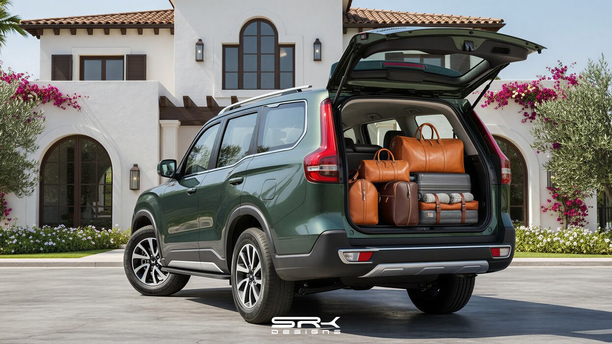 srkdesignsin's tweet photo. The Scorpio N we’ve all been waiting for 🔥  Reimagined the Mahindra Scorpio N with an extended rear overhang for real luggage space, a massive panoramic sunroof, and roof-mounted AC vents to keep everyone cool. No compromises. No “adjust kar lo.” https://t.co/JFrfxYxb1A