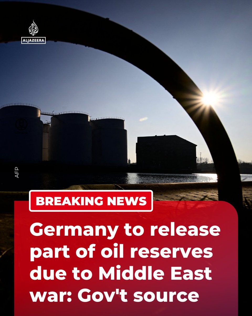 BREAKING: Germany will release part of its strategic oil reserves to ...