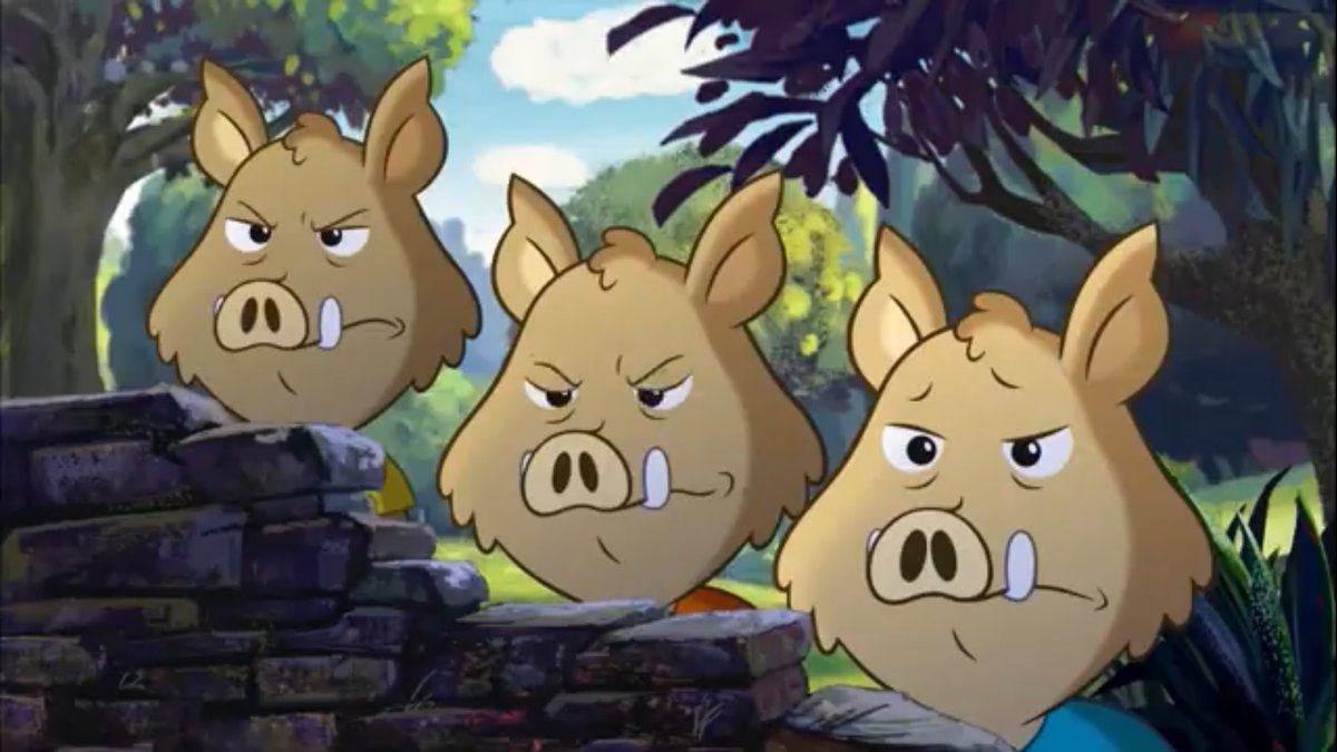 lanajhonpual's tweet photo. The Grunt Brothers are like the bully equivalent to the Three Little Pigs #MiniWolf https://t.co/aV6W1AIV8h