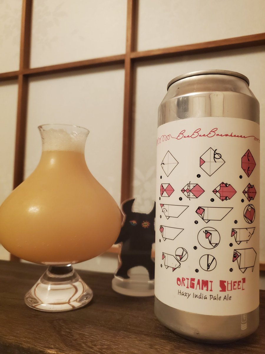 oreno_craftbeer's tweet photo. #BaaBaa
Origami Sheep
Hazy IPA / ABV:7.3%
Mosaic、Galaxy、Azacca
半分ジャケ買い。
かわいいラベルとは裏腹に草感が超強めなゴリゴリニゴニゴHazyだった🍺
スッゴい色。
飲み終わっても鼻の奥に残る旨味の余韻がスゴい。余韻がうまい🍺
色も旨味も香りも濃いワンランク上の1缶。
もうトロトロ🍻 https://t.co/kuDZ9M2SGH