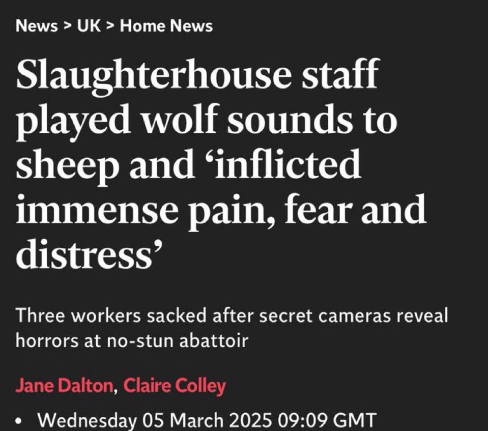 <a href="/RestoreBritain_/">Restore Britain</a> The foreign freaks working at these places clearly enjoy this barbarity. 

Along with the general practice they need to go.