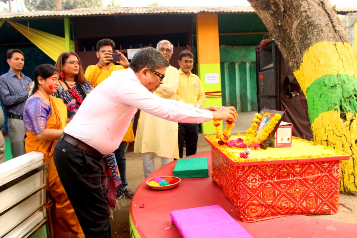 FBPOfficial_GoI's tweet photo. Basant Ceremony, a special extra-curricular activity by FBP School students, held on 07.03.2026.

#MinistryOfJalshakti #fbpofficial #farakkabarrage #fbp #fbphs #basant #ceremony #activities #school #students #JalShakti https://t.co/Q9elEOnuPu