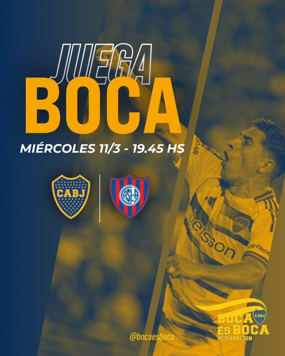 bocaesboca's tweet photo. 🔥 ¡HOY JUEGA EL XENEIZE! 🔥

​🏆 Torneo Apertura 2026 | Fecha 10 
🆚 San Lorenzo 
🏟 La Bombonera
🕔 19:45 hs

#BocaEsBoca https://t.co/OGYchprXxk