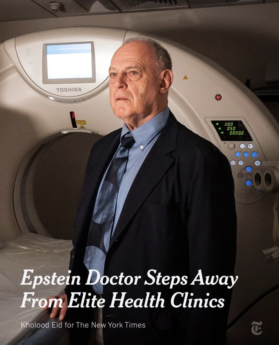 Dr. Bernard Kruger, a physician in Manhattan, steps away from elite health clinics after public disclosure of his relationship with Jeffrey Epstein. In 2016, an ER co-founded by Kruger treated Epstein and “six girls” for an annual fee of $15,000. 

nytimes.com/2026/03/07/us/…