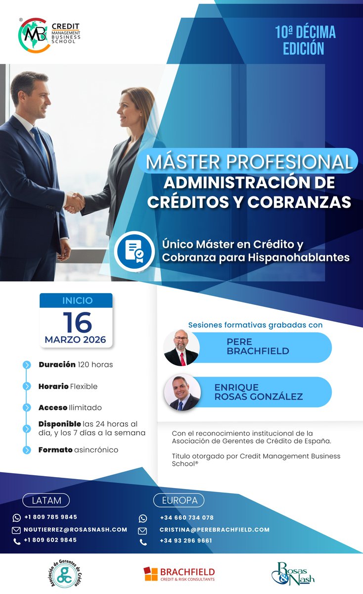 RosasNash's tweet photo. Iniciamos en 5 dias. (lunes, 16 de marzo). Aun estas a tiempo de sumarte a la décima edición. 𝗪𝗛𝗔𝗧𝗦𝗔𝗣𝗣: https://t.co/9Cm6jY58Oc
𝗠á𝘀𝘁𝗲𝗿: https://t.co/nF4gZq6fLm

ngutierrez@rosasnash.com
cristina@perebrachfield.com
Oficina: +34 93 296 9661
WhatsApp: +34 660 73 4078 https://t.co/02q2KwW0aw