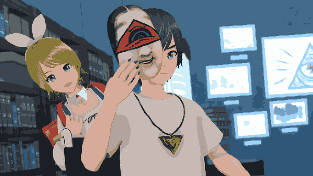 sidata_kaito's tweet photo. ドット絵ver.
（素材：絢姫 様）
#鏡音リン #KAITO #都市伝説解体センター https://t.co/tm11mkVt7x