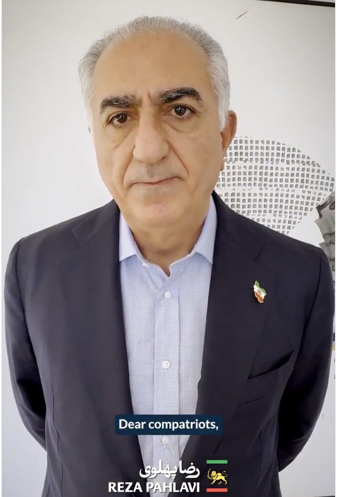 شاه رضا پهلوی: از هم‌میهنان دعوت می‌کنم شب‌ها برن بخوابن