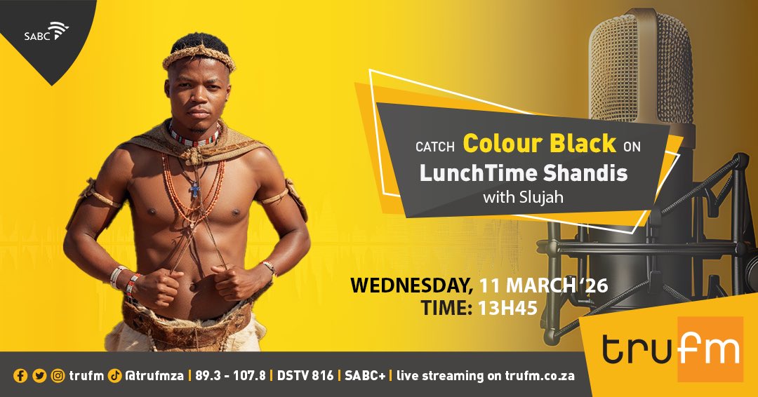 trufm's tweet image. #Representer

Colour Black is here to talk about his fresh new track “Yiyo Leya.” Don’t miss it! 🔥

#LunchTimeShandis