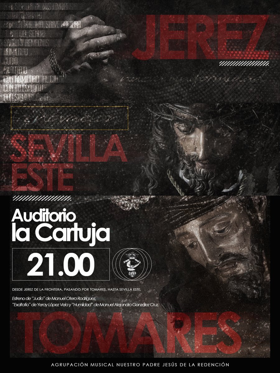 "POR SIEMPRE DE TI"

A los que seguís caminando junto a nosotros, mañana, por fin, dejamos que lo que aún es nuestro sea de todos...

¿Te lo vas a perder?

📨Reserva de invitación hasta agotar disponibilidad a través de comunicacion@amredencion.com

#RedencionporSevilla 🎼