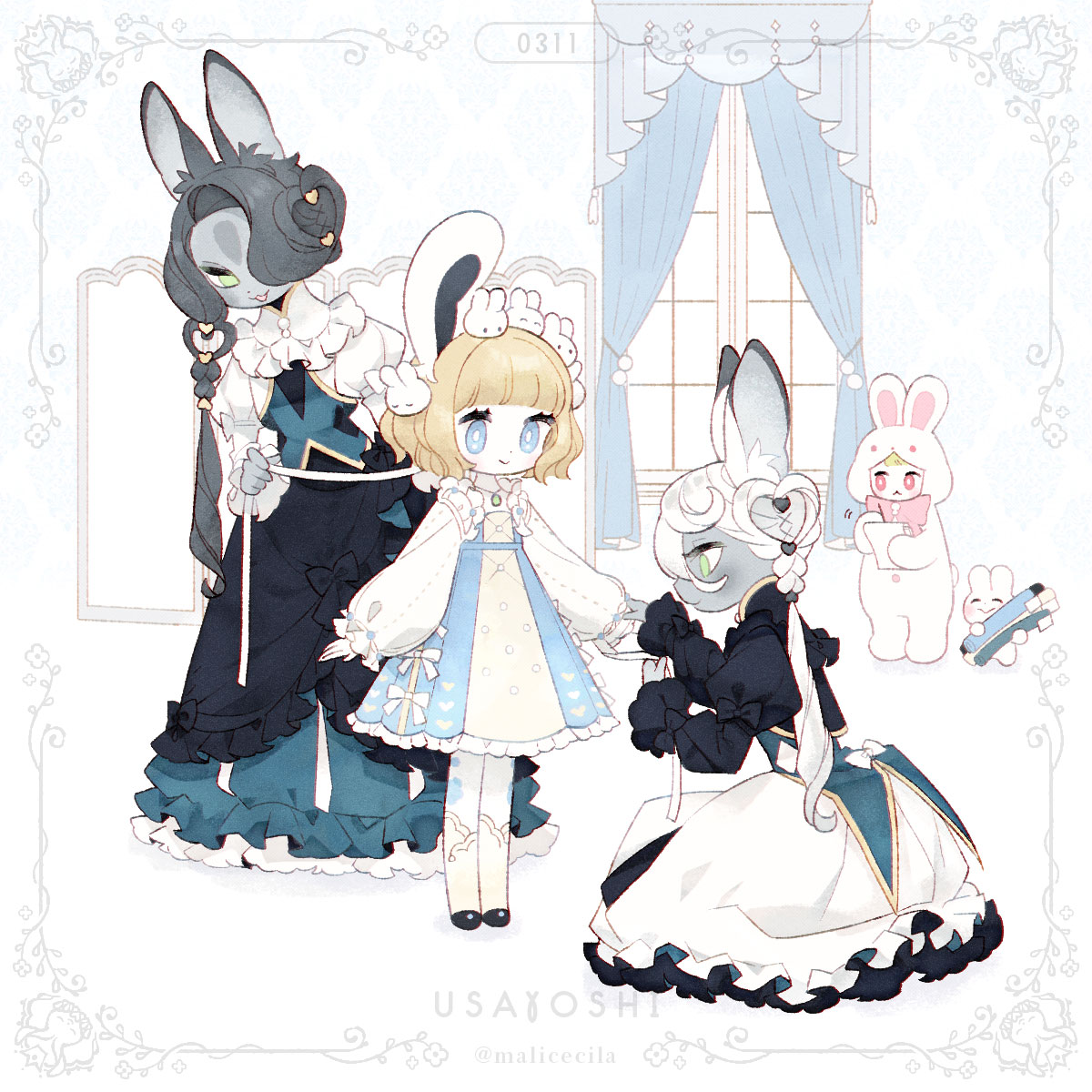 malicecila's tweet photo. 仕立て屋姉妹と片耳うさぎの王様　（再掲） https://t.co/vpQzJvnnAo
