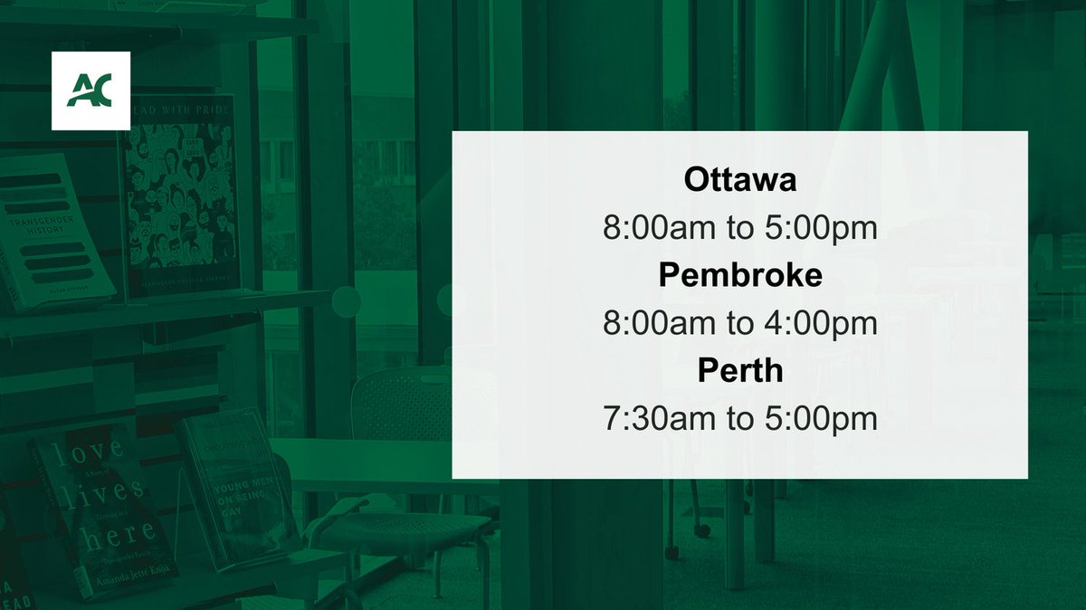 Algonquin College Library tweet media