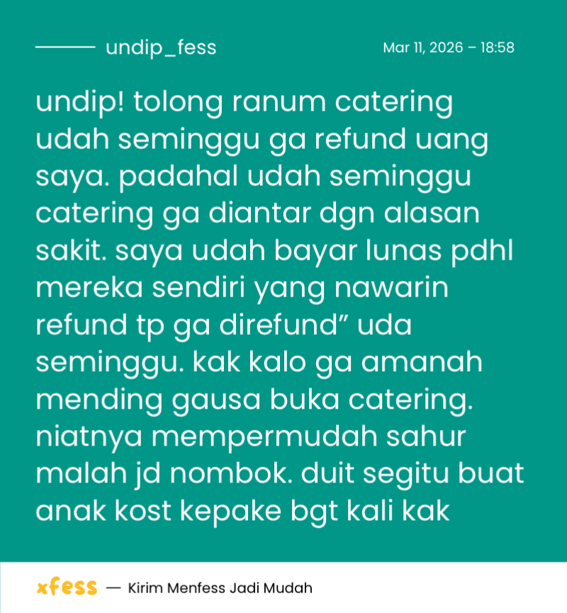 UNDIP MENFESS tweet media