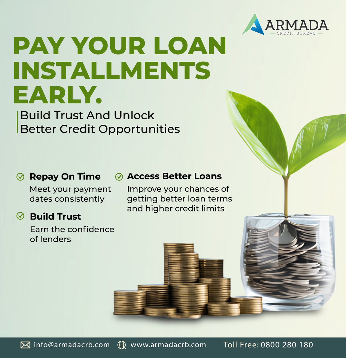 Your credit reputation is built one payment at a time.
Pay early. Build trust. Unlock better opportunities.