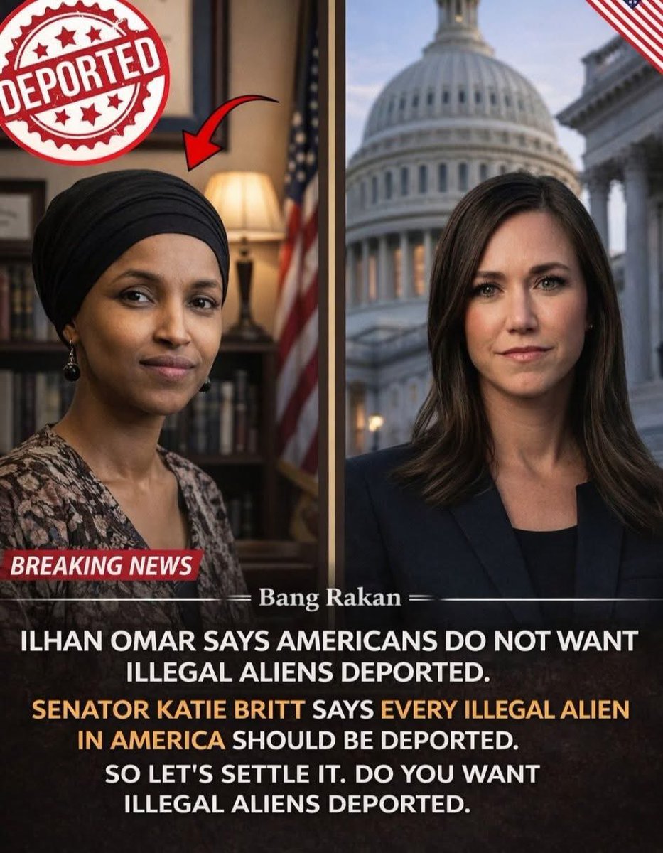 GOP_is_Gutless's tweet image. Borders matter, and so do the voices of the American people.

Immigration policy continues to be one of the most debated issues in the United States. Representative Ilhan Omar has argued that most Americans do not support large-scale deportations of undocumented immigrants.