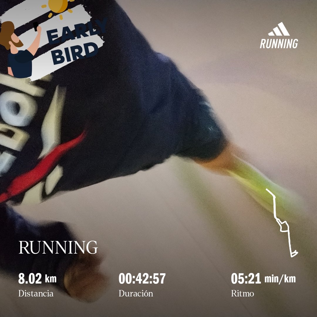 Salgan a correr, a hacer ejercicio... porque no hay nada mejor que presumir algo que no se puede comprar y que sólo se logra con disciplina y constancia.🏃‍♂️💫#Team5am✨