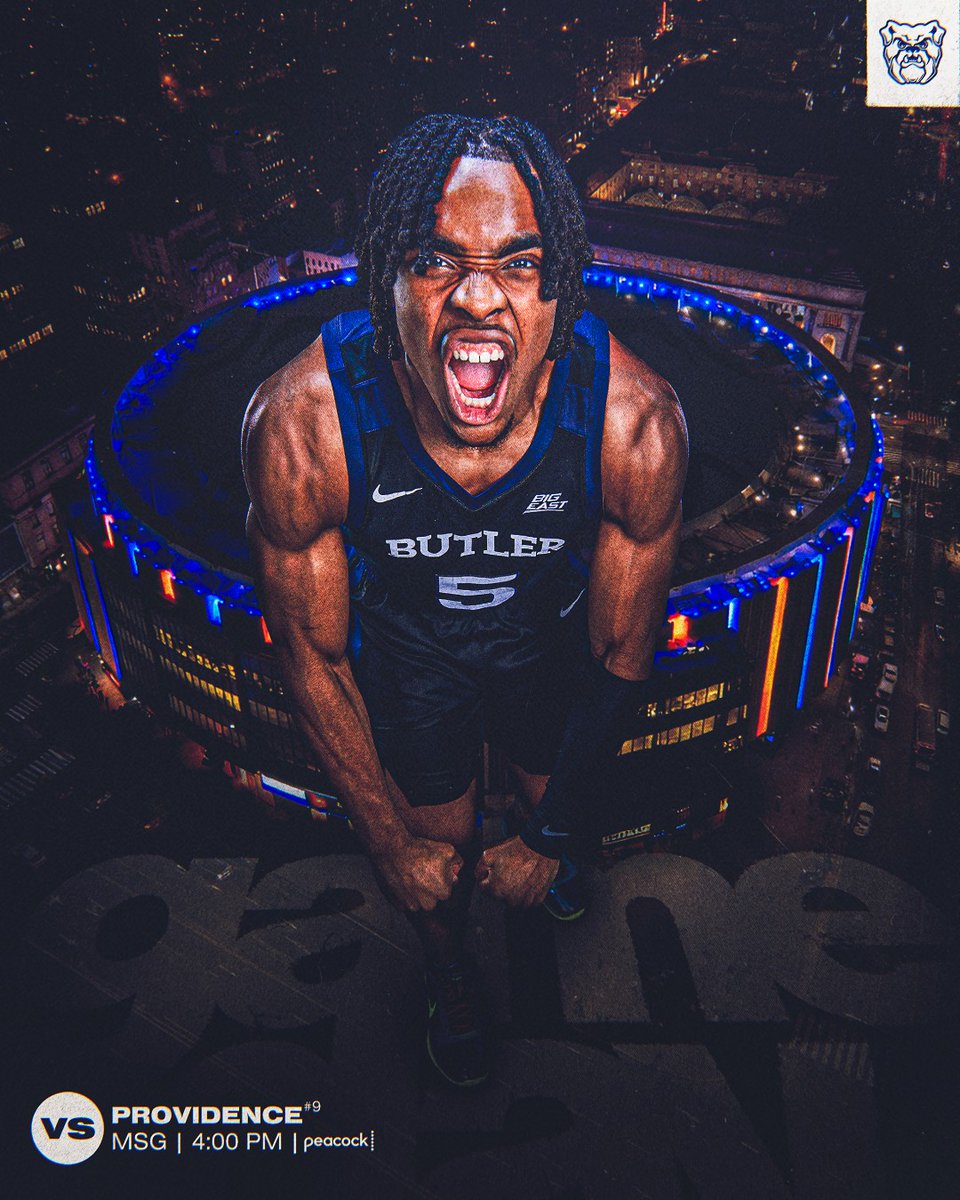ButlerMBB's tweet photo. Round 1 Gameday in the Garden! 🐶 🏀 

🆚 Providence
🕓 4 pm ET
🏟️ Madison Square Garden
📺 Peacock
📻 Fuego 92.7 FM | https://t.co/F6ffkxUH2j
📊 https://t.co/eu4abUTf06
ℹ️ https://t.co/DOOE2ipeMO https://t.co/CADqFCwgGn