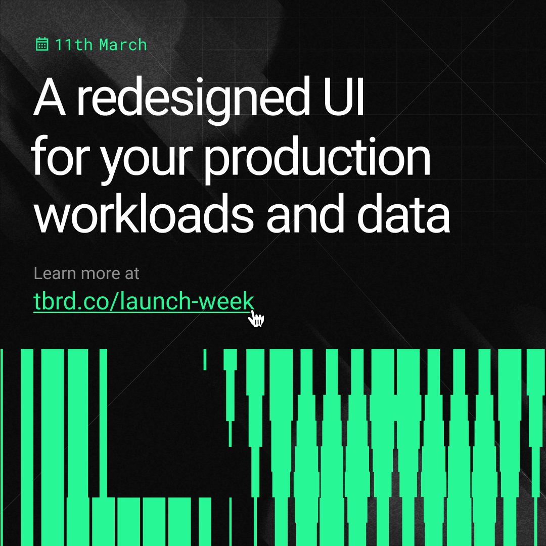 tinybird's tweet photo. Launch Week Day #3: A redesigned Tinybird UI for developers and operators

https://t.co/UKDZ9l4pc5 https://t.co/KjdpmL84Nu