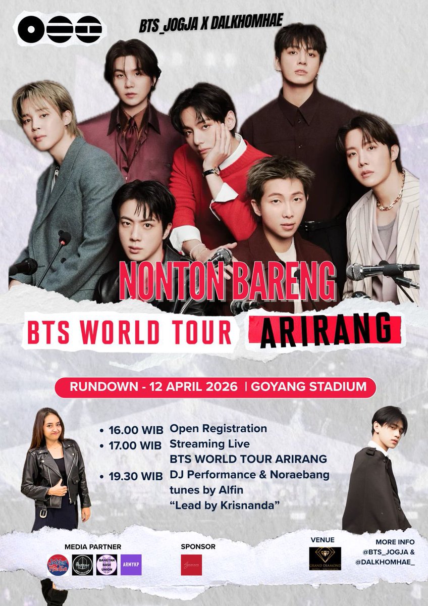 NewHelloMello's tweet photo. sapa mau nobar arirang BTS jogja disini?????? Ayoooo gaisss ikottttt 😭 #nobarbtsarirang https://t.co/RWKUIx6vEa