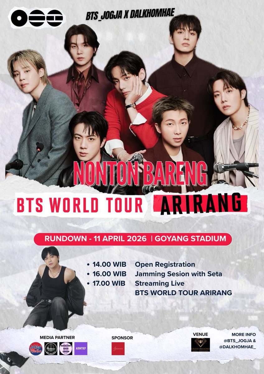 NewHelloMello's tweet photo. sapa mau nobar arirang BTS jogja disini?????? Ayoooo gaisss ikottttt 😭 #nobarbtsarirang https://t.co/RWKUIx6vEa
