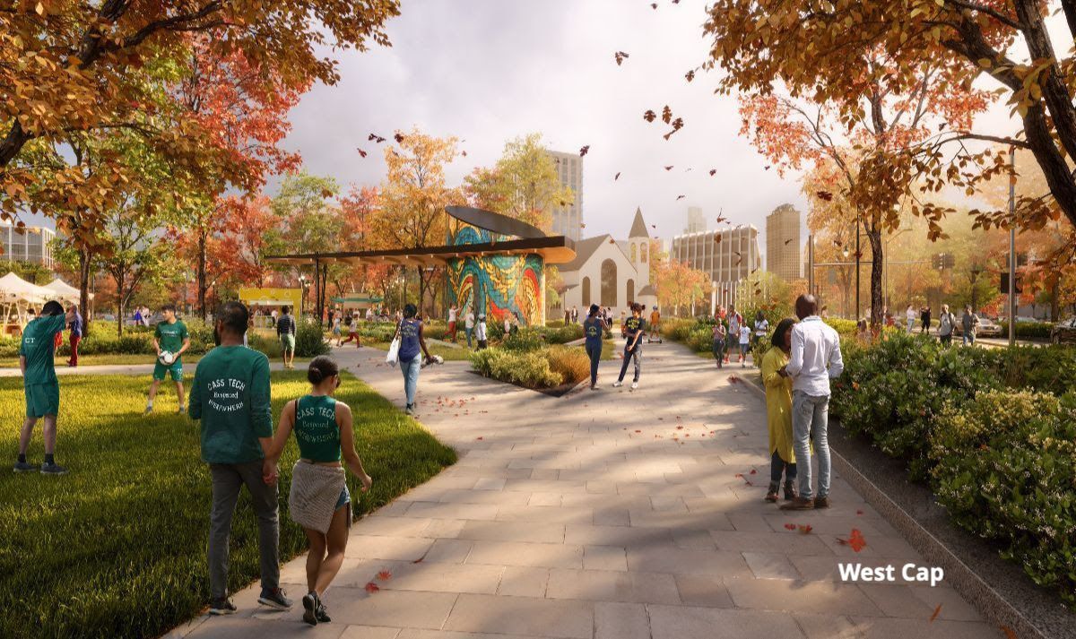 DetroitGreenway's tweet photo. Take the DDP I-75 cap survey by Friday March 13. Share your feedback on different cap designs for 3 different segments. Note that the road changes have all been modeled to have good traffic flow even the Second Ave closure.
https://t.co/yzli9uBJVb https://t.co/IuPvKHz1pK