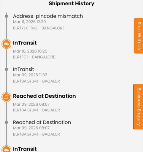 18_bipul's tweet photo. @XpressBees_IN    order had reached the nearesr hub and now it is being mismanaged from you end breating the delay. Please let me allow selft pick from nearest hub @AJIOLife https://t.co/KRFueROhZm