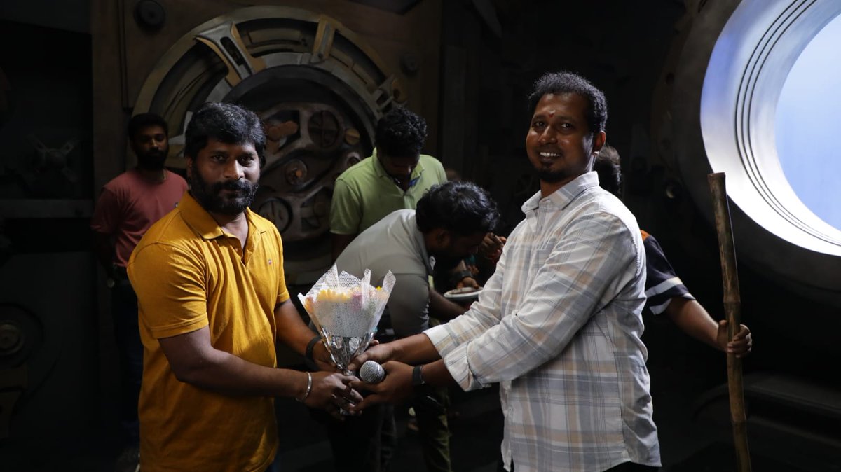 CineWorldEnt's tweet photo. #JPCinemasProduction No.1 Pooja Video: https://t.co/DN8eHvW8H5

Produced by @cmjayakumar83 @cinemas76191

Written &amp; Directed by @DirAshokRam https://t.co/ja1MdNR1CO