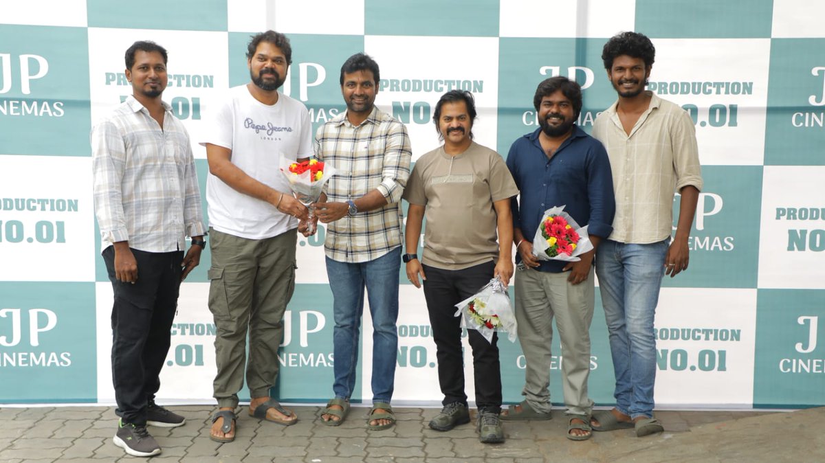 CineWorldEnt's tweet photo. #JPCinemasProduction No.1 Pooja Video: https://t.co/DN8eHvW8H5

Produced by @cmjayakumar83 @cinemas76191

Written &amp; Directed by @DirAshokRam https://t.co/ja1MdNR1CO