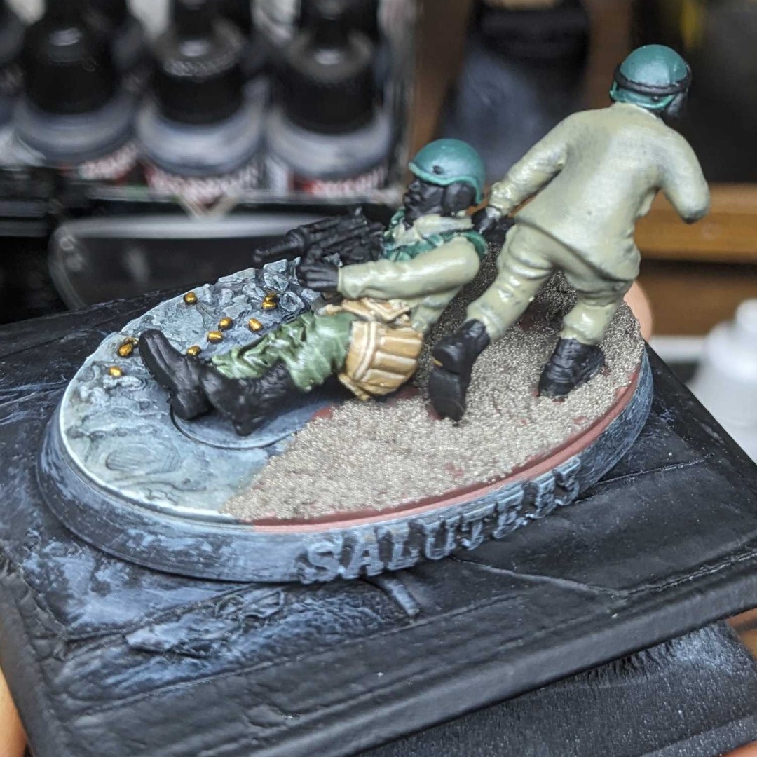 WargamesIll's tweet image. Wi Painter Matt is currently working on By Force &amp;amp; Valor - the Salute 53 free digital miniature. We’ll show you the finished version in the May 2026 issue of Wargames Illustrated, which will be on pre-release sale at Salute.

#WiPWednesday #WorkInProgressWednesday #Salute