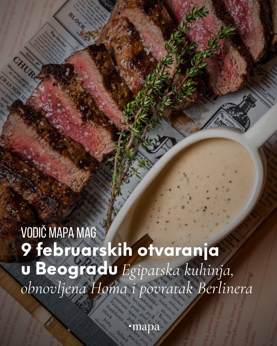 Delimo glavna otvaranja februara u Beogradu: gde otići na dobar stejk, probati egipatsko punjeno povrće mahši, ili provesti veče uz koktel.

mapamag.rs/9-februarskih-…