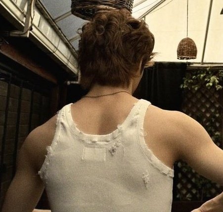 his back..