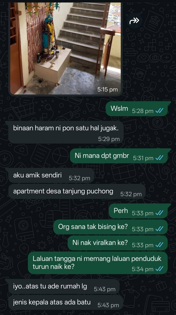 update11111's tweet photo. Lokasi: Apartment Desa Tanjung Puchong

Sebab itu kalau betul nak bercakap tentang keharmonian masyarakat,mulakan dulu dengan menghormati ruang bersama dan kemudahan orang lain juga.

keharmonian bermula dari perkara paling dekat seperti  jiran dan persekitaran kita sendiri. https://t.co/OrEaf62txm