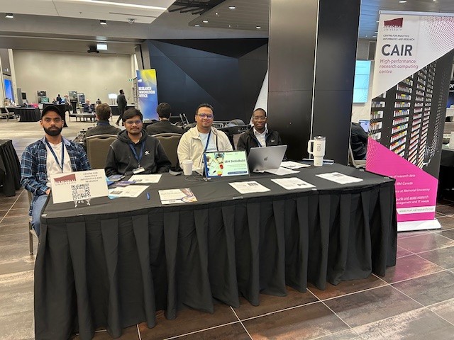 erinl_ca's tweet photo. Another group showcasing their skills at Digital Offshore '26's student exhibit is @MemorialU's Centre for Analytics, Informatics &amp; Research. CAIR is an AI-enabled HPC Teaching Data Centre. It delivers AI &amp; digital solutions for research &amp; industry. #DO26 https://t.co/sQtKXugs4O https://t.co/pjzofmNwOp