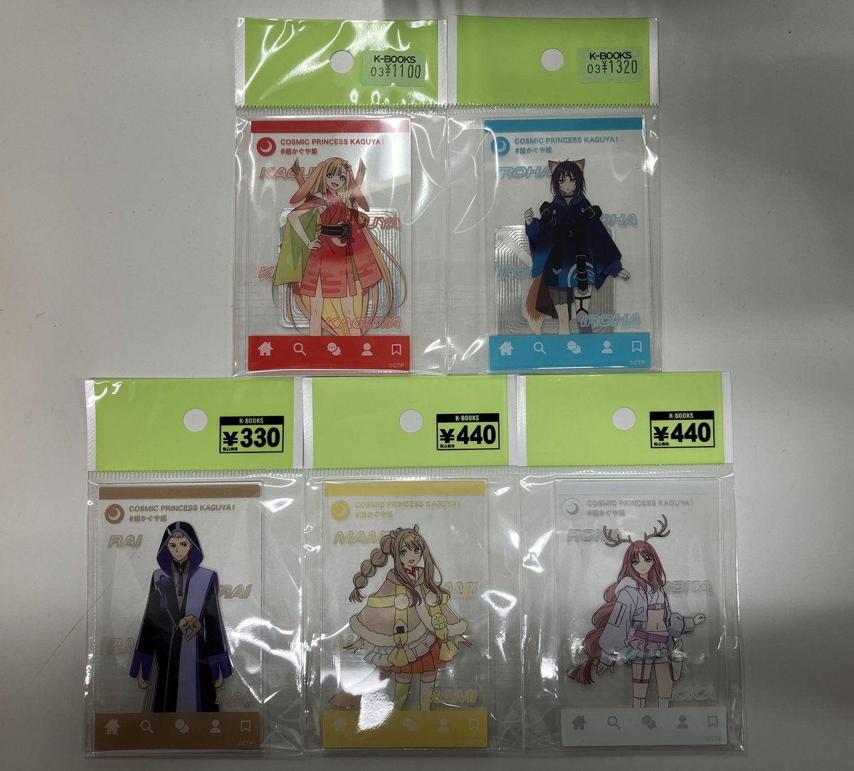 入荷情報】 超かぐや姫！ アクリルカード かぐや 酒寄彩葉 駒沢雷 諫山