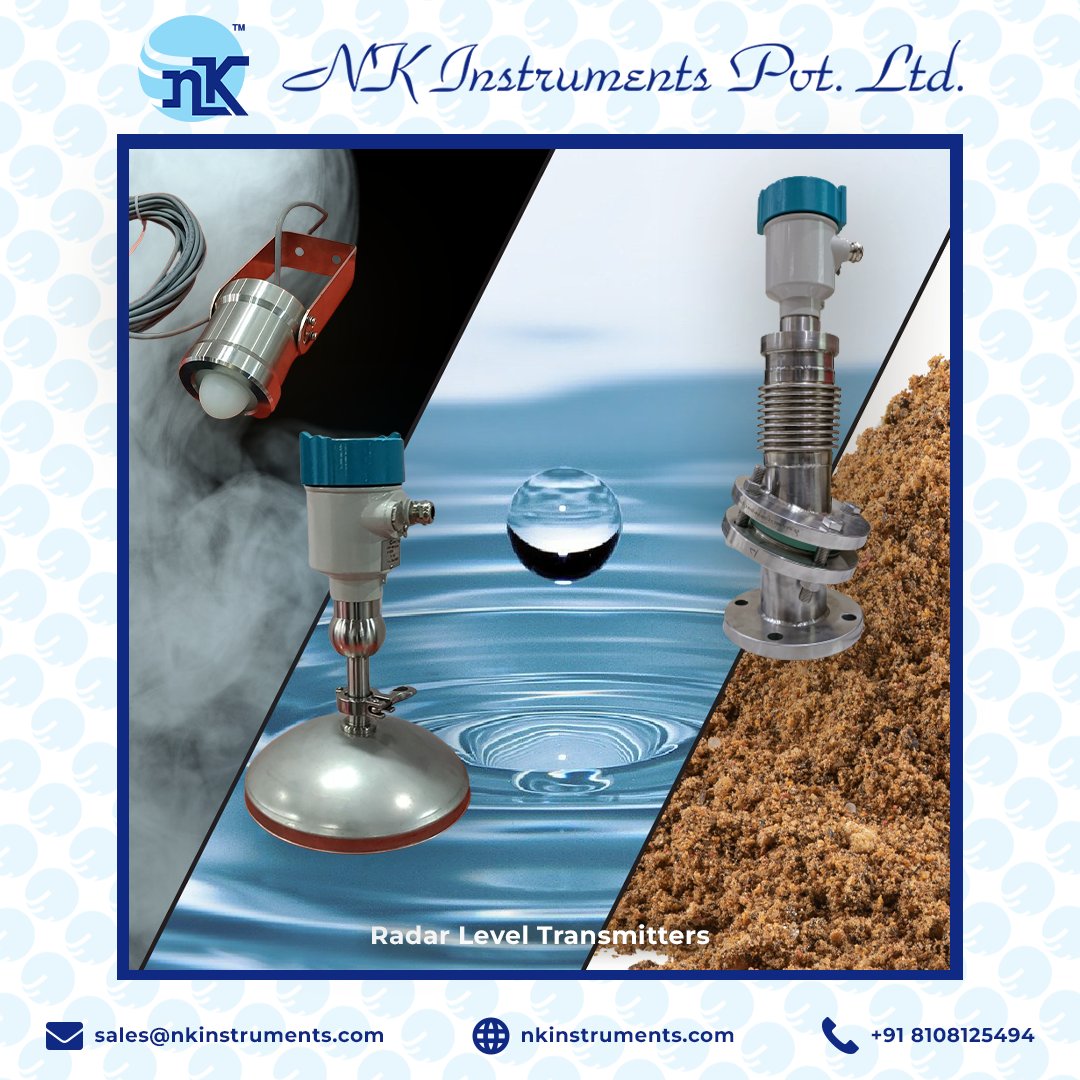 HIGH-PRECISION RADAR LEVEL TRANSMITTERS | RELIABLE..For more info visit...nkinstruments.org/latest-update/…