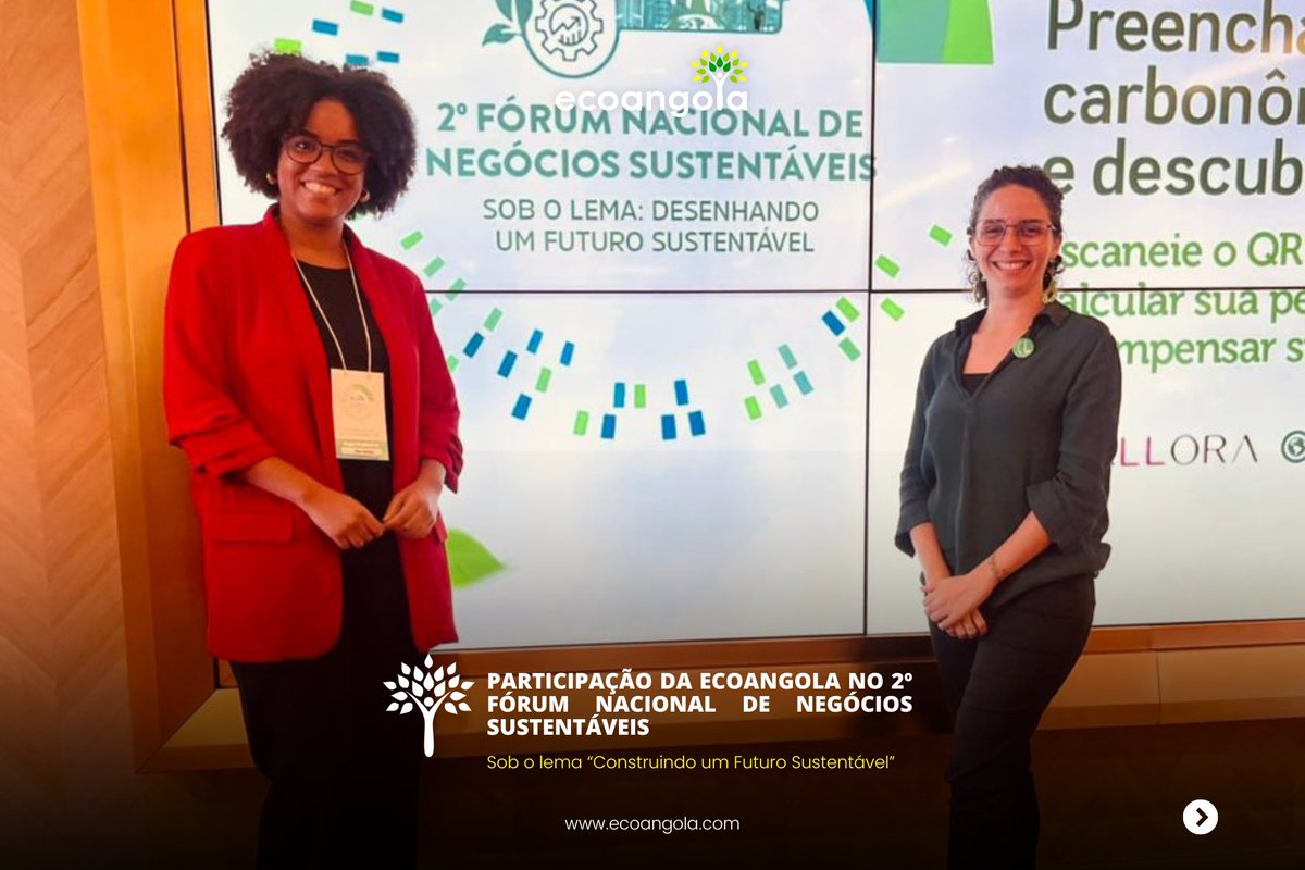 EcoAngola's tweet photo. A EcoAngola participou no 2.º Fórum Nacional de Negócios Sustentáveis, realizado em Luanda, sob o lema “Construindo um Futuro Sustentável”.

Debates sobre ESG, transição energética e o papel das empresas na sustentabilidade.

#EcoAngola #Sustentabilidade #ESG #Angola https://t.co/3G7oWjS7o2