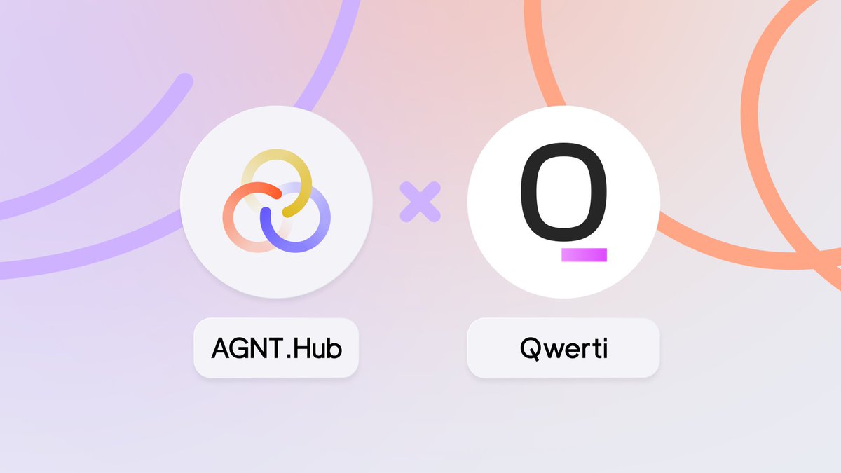 New Partnership &amp; AGNT Connect Listing – <a href="/agnt_hub/">AGNT Hub</a> x <a href="/QwertiAI/">Qwerti</a>

Qwerti is building an embeddable DeFAI layer that removes one of the biggest conversion killers in Web3: too many apps, too many bridges, too many steps just to get into a token.

Their stack brings the full path