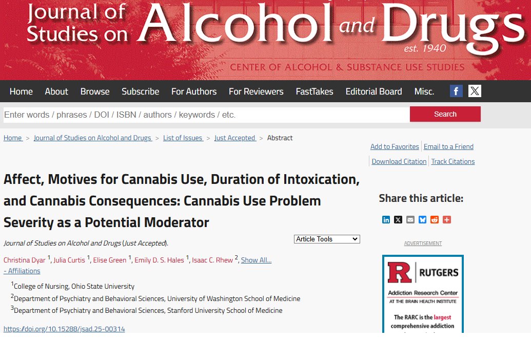 Journal of Studies on Alcohol and Drugs tweet media