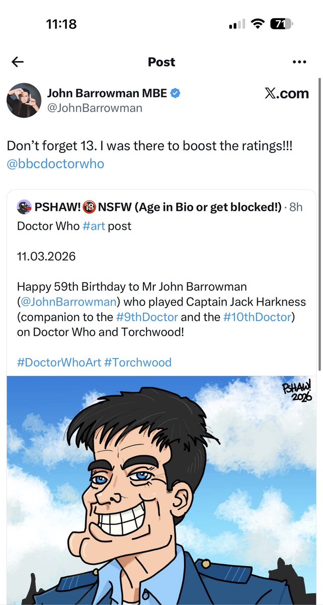 Doctor Who Positivity (Tom #IStandWithDavidTennant tweet media