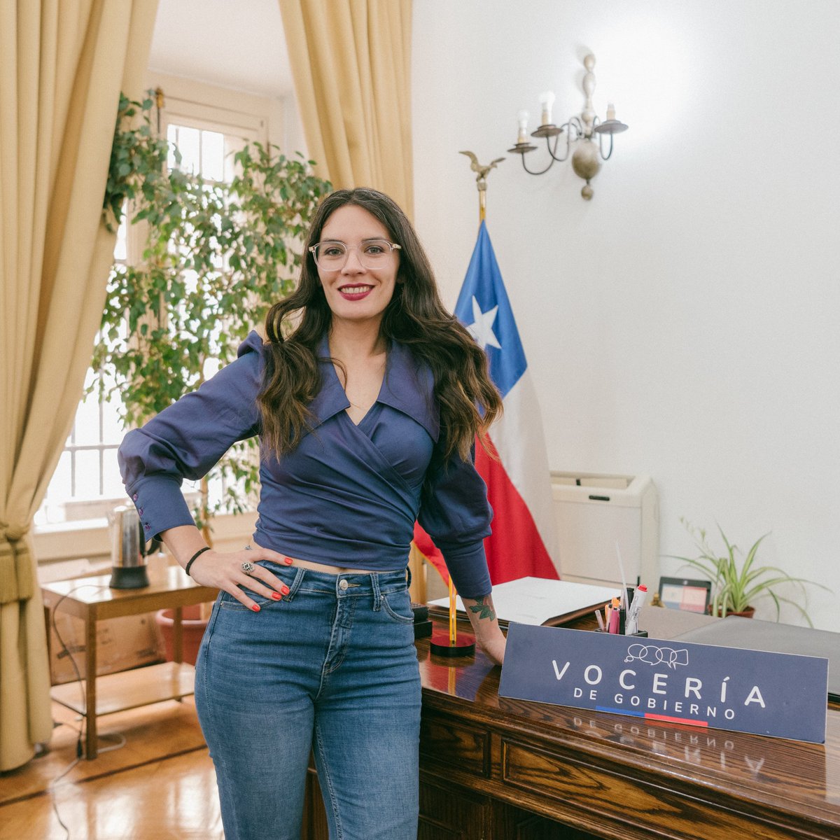 La ministra de mi corazón. 
La quiero mucho ❤️💙