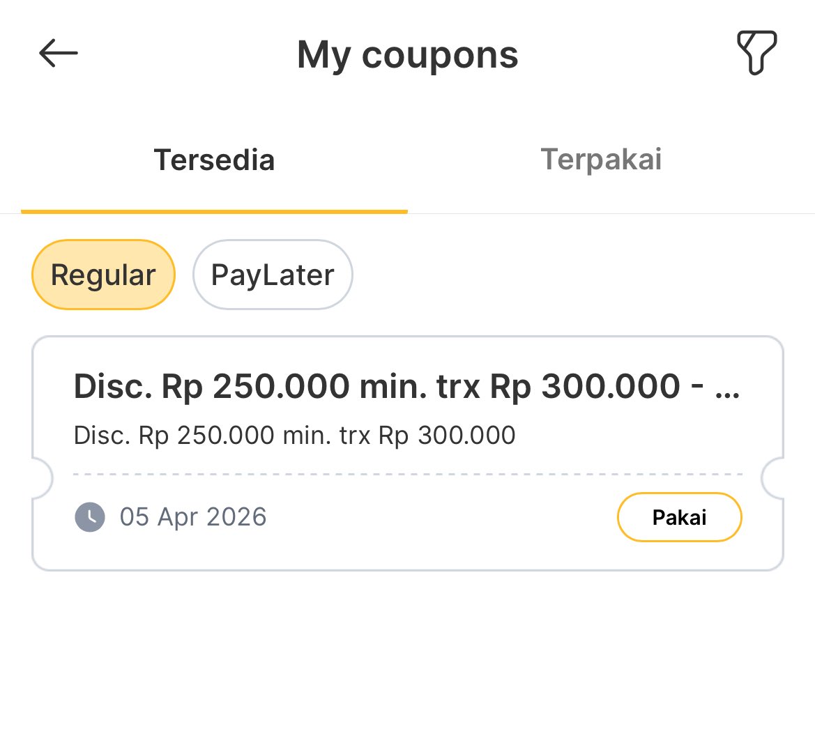 pchykyuu's tweet photo. Voucher ini bisa dipke, tpi knp di akun aku muncul 2 yaa, trs skrg masih sisa 1. Jadi total aku dpt 3 voucher cuma yg satunya ini blm dicoba sihh https://t.co/GflgLMDCjG