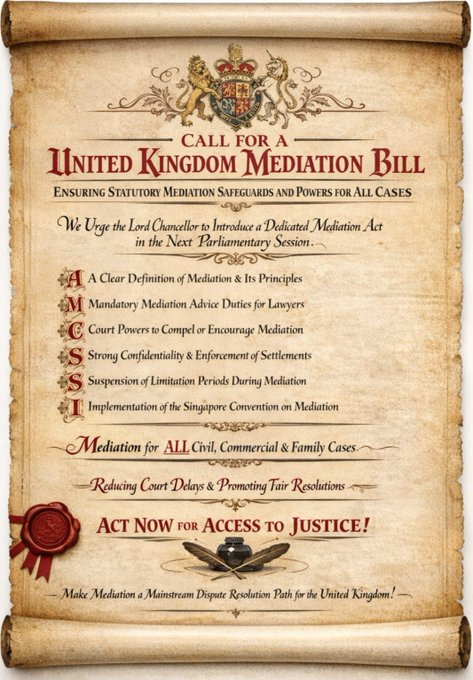 annfenner1's tweet image. #CEDAWinLAW CALLS FOR A #MediationBill⚖️ URGING THE LORD CHANCELLOR @DavidLammy
@UKLabour #Labour TO INTRODUCE A DEDICATED #MEDIATION ACT
#CEDAWGR40 #IWD2026 #50sWomemn @MaritzaChanV @unwomenchief @IPUparliament @ShabanaMahmood @RLong_Bailey @bphillipsonMP