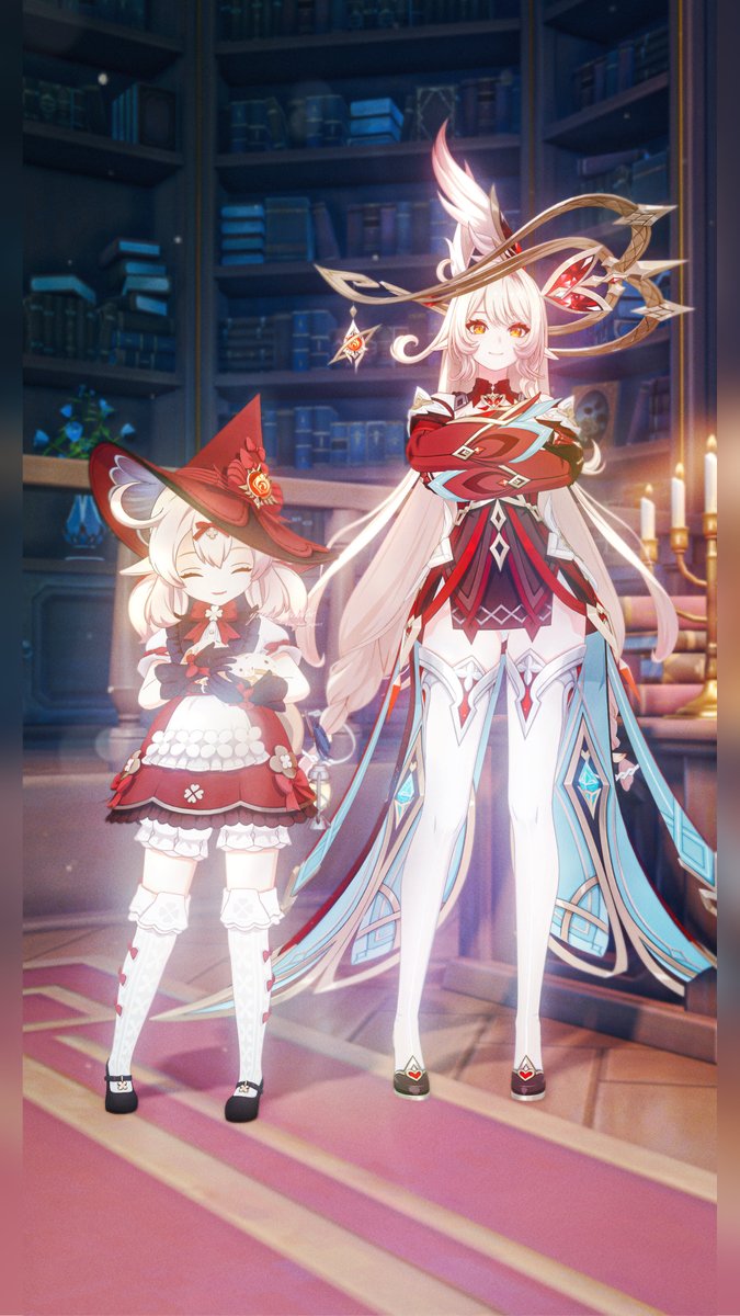 yura_photoc's tweet image. 『大好きなママと、大好きなボンボン！』

#GenshinImpact #Klee #Alice