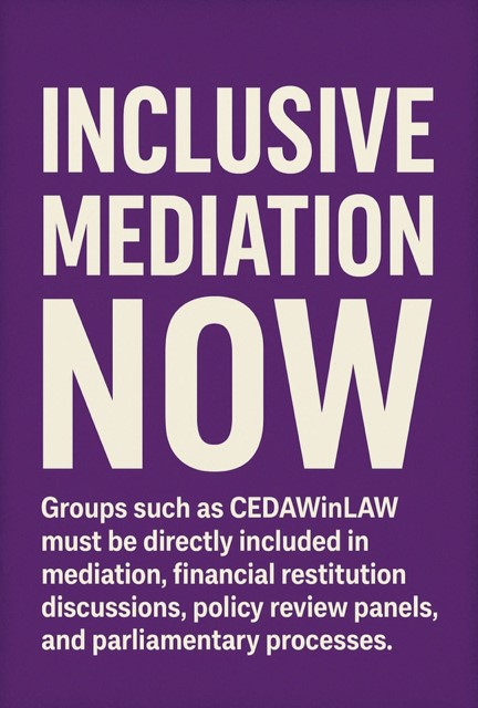 annfenner1's tweet image. #CEDAWinLAW CALLS FOR A #MediationBill⚖️ URGING THE LORD CHANCELLOR @DavidLammy
@UKLabour #Labour TO INTRODUCE A DEDICATED #MEDIATION ACT
#CEDAWGR40 #IWD2026 #50sWomemn @MaritzaChanV @unwomenchief @IPUparliament @ShabanaMahmood @RLong_Bailey @bphillipsonMP