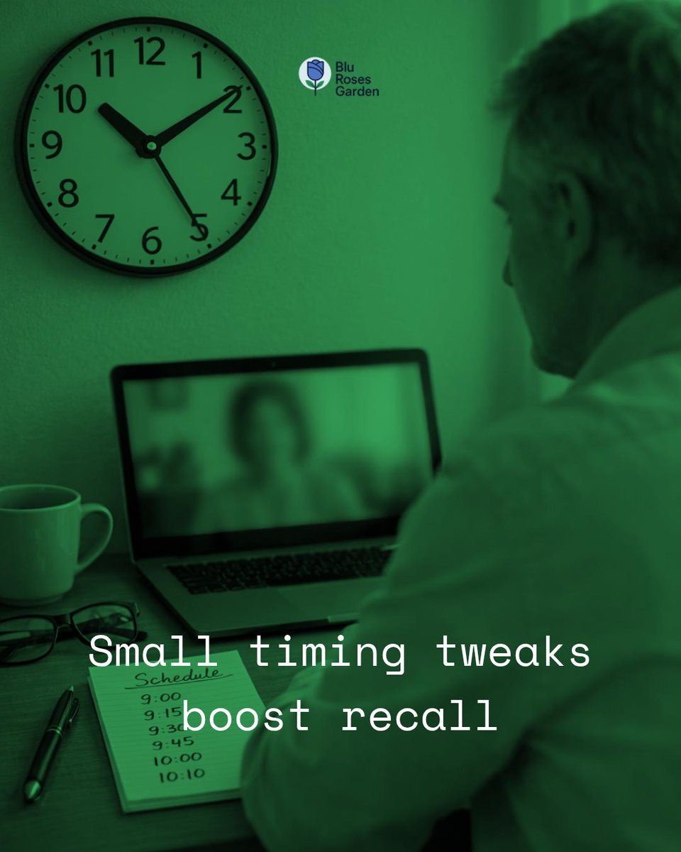_Blu_Roses_'s tweet photo. Fact: Varying virtual consultation start times by 5–10 minutes boosts client recall—mild timing variability acts as a cue to make sessions more memorable. At Blu Roses Garden LLC we design timing and structure so your takeaways stick. https://t.co/S97536yVJI https://t.co/lFklZv9cjF