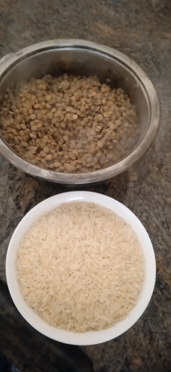 "Hello friends, today my wife is preparing mujadara for our iftar, God willing. Praise be to God for the blessing of food. May God accept our fasting and yours and bless your sustenance. Wishing everyone a blessed iftar and please don’t forget us in your prayers and support. 🤍🌙