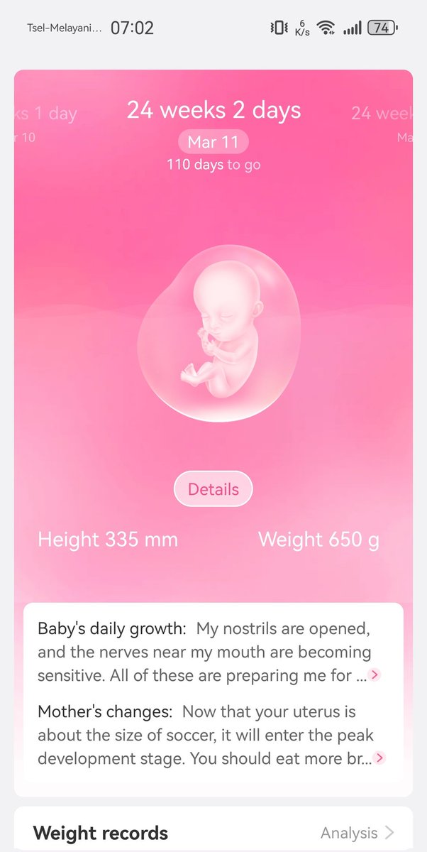 Masyaallah Tabarakallah, sehat-sehat terus yaa dek. Skrg klo dia gerak berasa banget, bangun tidur dia dah duluan gerak2 dibandingkan gw😭
After i lost my mother on September, soon i'll become a mother yeayy. Kadang penasaran gmn reaksi mamaku klo tau dia bakal punya cucu baru😅