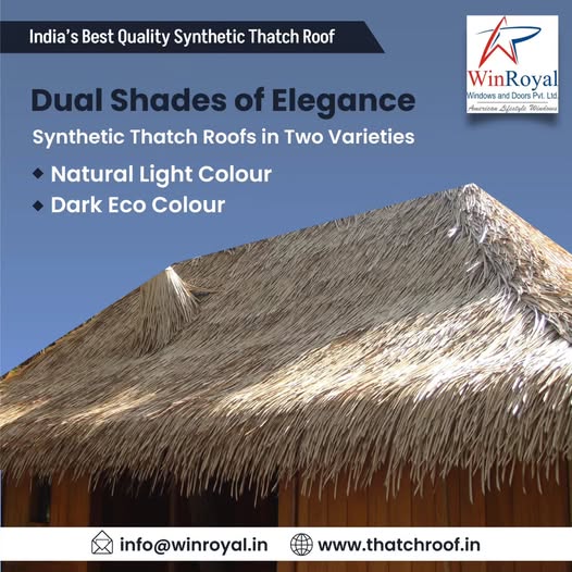 WinRoyalpune's tweet photo. 📷Dual shades of Elegance
📷 We can install Synthetic Thatch Roof in Bangluru, Karnataka, INDIA
.
📷Visit our website
📷 https://t.co/zphZXYVLpv
📷For more details
📷 Call +91 87666 89429 https://t.co/79hWoRDqYi
