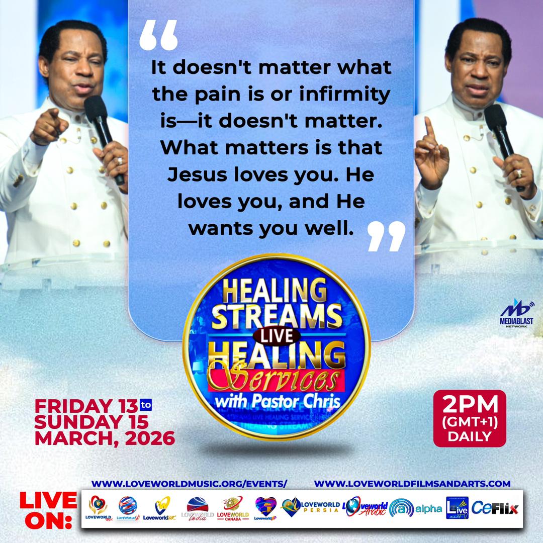 OYINBOLUWASEYI's tweet photo. 02 DAYS TO GO!
🔥Your Miracle Moment is Closer Than You Think! 🔥
Register yourself & Invitees with this link 🔗 https://t.co/qUa3kXtSTs
#hslhs #healingstreams #healingstreamslive #PastorChris #cecrussiagroup2 #eer #cetver #cellministry https://t.co/VMpVU0Fw9f