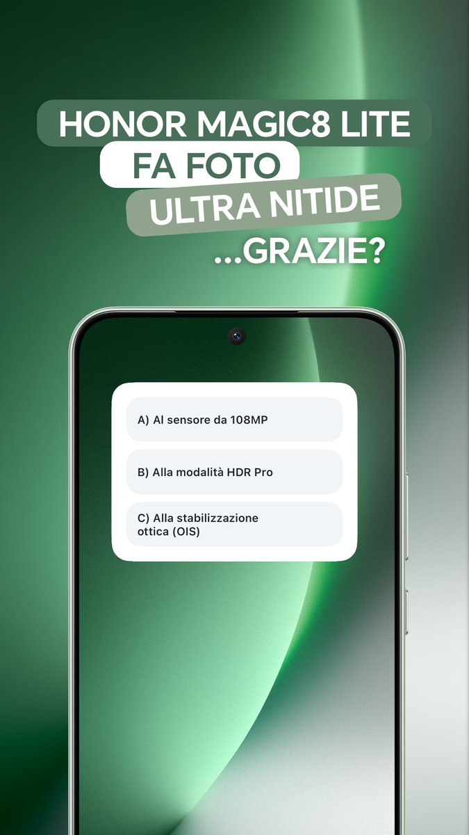 HONOR Italia tweet media